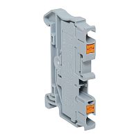 Клеммная колодка пружинная 2,5 Push-in серая | код PIT-2,5 | EKF