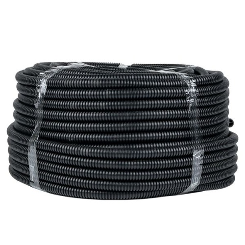 Труба гофр, ПНД с протяжкой d20 мм (25 м) черная-Plast | код tpnd-20-25m | EKF фото 2