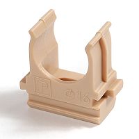 Крепёж-клипса для труб АБС-пластик сосна d16 мм (100шт/2000шт уп/кор) Промрукав | код PR13.0048 | ПРОМРУКАВ