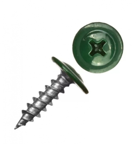 Саморез ШСММ 4,2х16 т.зел. KP RAL 6005 (20 шт) - пакет Tech-Krep | код 125487 | Tech-KREP