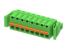 MC-RJ5.08H15P-D Разъём гнездовой MC, шаг 5.08мм,15 конт.с защ., зел., шт | код MC-RJ5.08H15P-D | SUPU