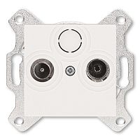 Розетка TV-R Levit оконечная жемчуг | код 5011H-A03503 68W | ABB