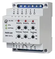 Реле напряжения РНПП-301 трехфазное регулируемое DIN | код. 3425600301 | Новатек-Электро