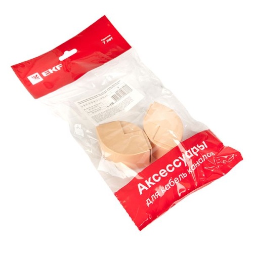 Угол внешний (25х25) (4 шт) светлое дерево-Plast | код obl-25-25x4 | EKF фото 3