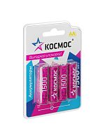 Аккумулятор AA/R6 NI-MN 1500мА.ч BP-4 (блист.4шт) | код. KOCR6NIMH1500mAh4BL | КОСМОС