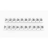 ZB8-10P-19-03Z(H) Маркировка клемм, 8мм символы 21-30 (10 шильд.), шт | код 92118900581 | DEGSON