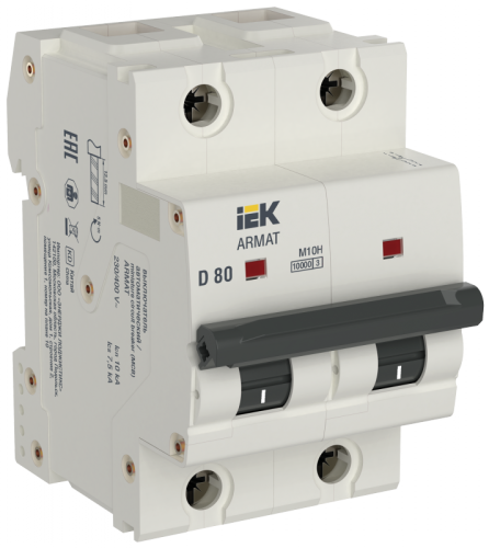 ARMAT Авт. выкл. M10H 2P D 80A IEK | код AR-M10H-2-D080 | IEK ARMAT Авт. выкл. M10H 2P D 80A IEK | код AR-M10H-2-D080 | IEK