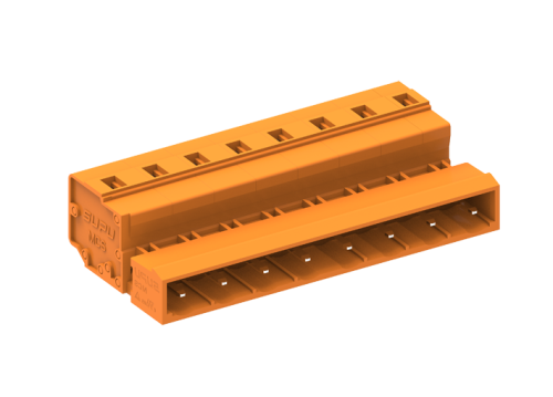 478409 Вилка каб., MCS, горизонт., шаг 7.62мм2, 9 конт., оранж., шт | код 478409 | SUPU