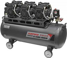 Компрессор поршневой Парма БМ K-4500/100БМ безмасляный 711л/мин 100л 4500Вт серый/черный | код 1484111 | ПАРМА