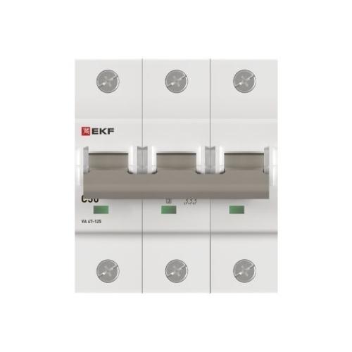 Автоматический выключатель ВА 47-125 3P 50А (C) 15кА PROXIMA EKF | код mcb47125-3-50C | EKF фото 4 Автоматический выключатель ВА 47-125 3P 50А (C) 15кА PROXIMA EKF | код mcb47125-3-50C | EKF фото 4