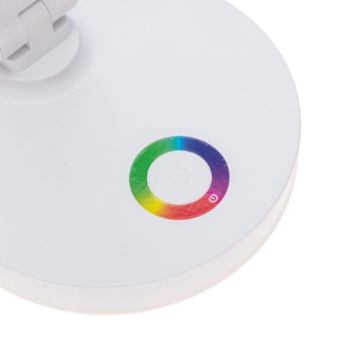 Светильник настольный с RGB-ночником LED 12Вт белый с диммером | код 75-0226 | REXANT фото 4