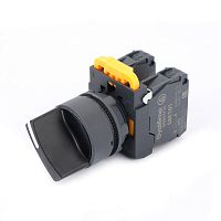 Переключатель SB5 в сборе модульный 22мм 3 позиции с фиксацией 2НО | код. SB5AD33 | Systeme Electric