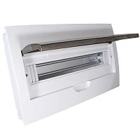 Распределительный щит RUICHI ЩРВ-П-18 встраиваемый, прозрачный, чёрная дверь, IP40 | код 115591 | Ruichi