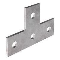 Пластина Т-образная 4 отверстия Промрукав | код PR16.1126 | ПРОМРУКАВ