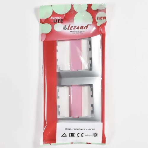 Рамка 2-м Karina Life вертикал. матов. серебр. LEZARD 708-4300-152 фото 4