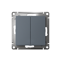 ATLASDESIGN 2-клавишный ПЕРЕКЛЮЧАТЕЛЬ, сх.6/2, 10АХ, быстрозажимные клеммы, ГРИФЕЛЬ | код ATN000765S | Systeme Electric