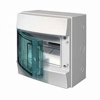 Распределительный шкаф Mistral65, 8 мод., IP65, навесной, термопласт, прозрачная дверь |  код. 1SL1201SCA00 |  ABB