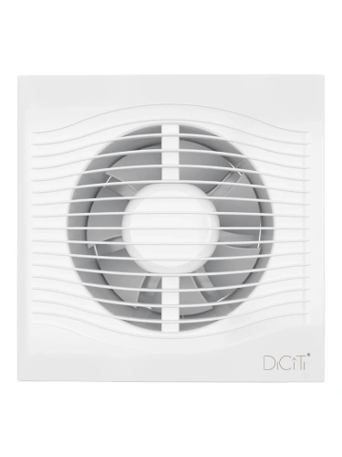 Вентилятор осевой вытяжной с обратным клапаном D125 | код SLIM 5C | DiCiTi