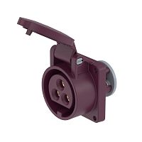 Розетка панельная PSS IP44 16A 3P 25В | код PSS034-016-02 | DKC