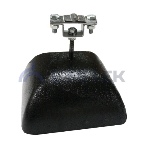 Держатель полоса/пруток для плоской кровли, оцинк. с бетоном 3.5 кг | код 71975 | ЕЗЕТЕК Держатель полоса/пруток для плоской кровли, оцинк. с бетоном 3.5 кг | код 71975 | ЕЗЕТЕК