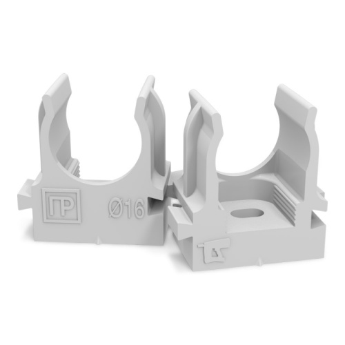 Крепеж-клипса для труб атмосферостойкая для прямого монтажа серая в п/э d16 мм (100шт/1100шт уп/кор) Промрукав | код PR13.0401| ПРОМРУКАВ Крепеж-клипса для труб атмосферостойкая для прямого монтажа серая в п/э d16 мм (100шт/1100шт уп/кор) Промрукав | код PR13.0401| ПРОМРУКАВ