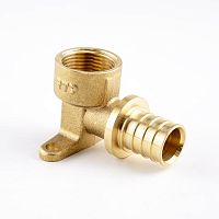 Водорозетка аксиальная латунь внутр. резьба 16х1/2дюйм жел. | код 34753 | RTP