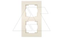 Rita - Рамка 2 поста, вертикальный монтаж, белая | код 2220-800-2201 | Mutlusan