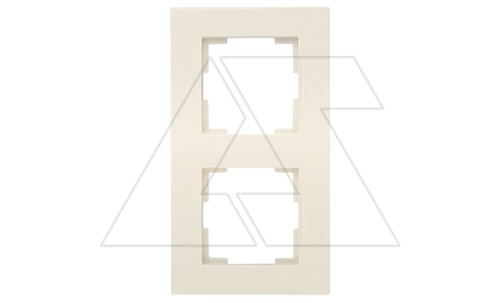 Rita - Рамка 2 поста, вертикальный монтаж, белая | код 2220-800-2201 | Mutlusan Rita - Рамка 2 поста, вертикальный монтаж, белая | код 2220-800-2201 | Mutlusan