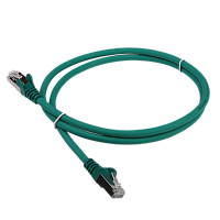 Патч-корд LANMASTER LSZH SFTP кат.6A, 0.5 м, зеленый | код LAN-PC45/S6A-0.5-GN | LANMASTER