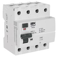 ARMAT ВДТ R10N 4P 80А 100мА тип B IEK | код AR-R10N-4-080B100 | IEK
