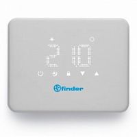 Комнатный термостат Bliss T, сенсорный экран, питание 3В DС, 1СО 5А, монтаж на стену | код 1T9190030000 | FINDER