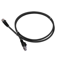 Патч-корд LANMASTER LSZH UTP кат.6, 15 м, черный | код LAN-PC45/U6-15-BK | LANMASTER