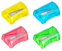 Точилка для карандашей ручная Deli EH032 Comico 1 отверстие пластик ассорти туба | код 1480770 | DELI