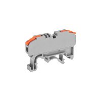 Клемма СМК 222-421D проходная 1-полюсная, с креплением на DIN-рейку (0,08-4 мм кв) серая (25 шт./уп.) REXANT | код 07-6263-1 | REXANT