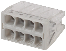 Клемма СМК компактная с пастой серии 248, 8 отверстий, 0,5-2,5 м NO-224-39 | код Б0043957 | ЭРА