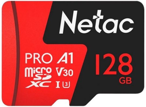 Флеш карта microSDXC 128GB Netac NT02P500PRO-128G-S P500 Extreme Pro A1 w/o adapter | код 1913306 | NETAC Флеш карта microSDXC 128GB Netac NT02P500PRO-128G-S P500 Extreme Pro A1 w/o adapter | код 1913306 | NETAC