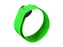 Хомуты-липучки с пластиковой пряжкой 20?300 зеленая HLT | код 084-07-354 | HLT