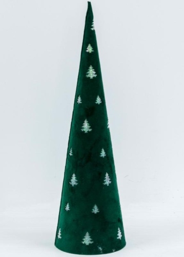 Гирлянда-Светильник настольный Конус флок диаметр 11х38см | код KOC_TAB-B107 | КОСМОС