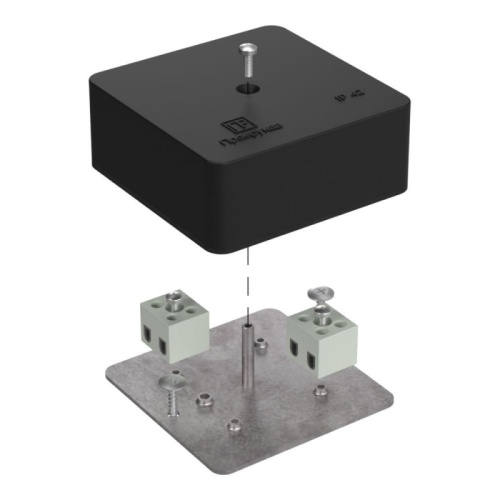 Коробка огнестойкая для кабель-канала 40-0450-FR1.5-4 Е15-Е120 RAL9005 75х75х30 (87 шт/кор) Промрукав | код 40-0450-9005-FR1.5-4 | ПРОМРУКАВ