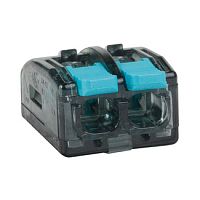 Клемма строительно-монтажная OptiKit СМК 221-412 с рычагом 2 отверстия 0,2-2,5(4,0)мм2 | код 351064 | КЭАЗ