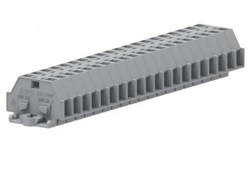 241301 Клемма TB проходная 1-1 с бок. подключ. с крепеж.фланцами, сер., шт | код 241301 | SUPU