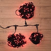 Гирлянда LED ClipLight 24V, 3 нити по 20 м, свечение с динамикой, цвет диодов Красный | код 323-302 | NEON-NIGHT