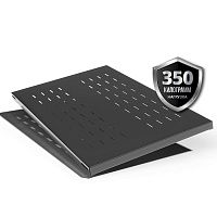 Полка 19'' усиленная аккумуляторная глубиной 1000 мм для шкафов глубиной 1200 мм. цвет черный (RAL 9004) (8406s) | код SH 1202.900 | SYSMATRIX