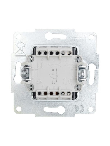 VESNA Выключатель с подсветкой графит, механизм | код 742-3488-111 | LEZARD фото 3