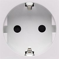 Розетка с заземлением - безвинтовые зажимы - со шторками 16А 250В - 90°- 2 модуля - белый | код 4521055 | Legrand