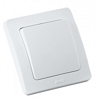 Переключатель одноклавишный скрытый белый 16А | код ВС16-361 | HEGEL