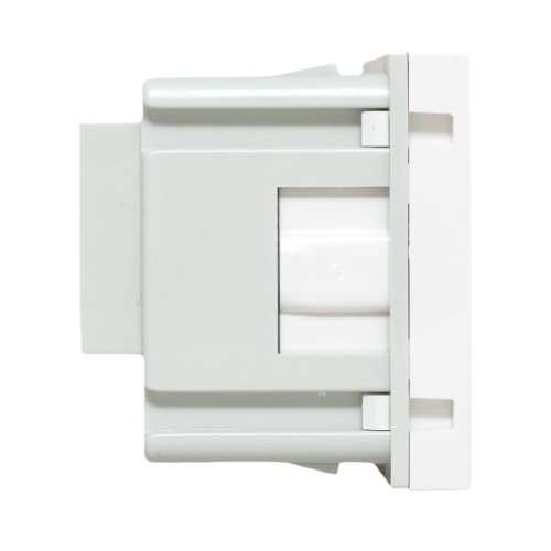 Розетка 45х45 с заземлением, 90 градусов, белая | код E2MR16-028-10 | EKF фото 4