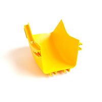 Внутренний изгиб 45° оптического лотка 360 мм, желтый | код LAN-OT360-IC45 | LANMASTER