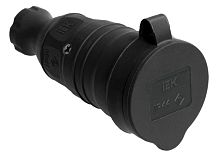 Розетка переносная ОМЕГА 1-местный, с заземлением, PKR21-016-2-K02 | код. PKR21-016-2-K02 | IEK