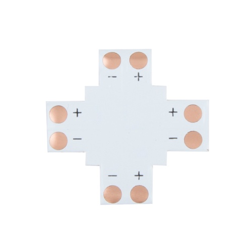 Плата соединительная (X) для одноцветных светодиодных лент шириной 8 мм LAMPER | код 144-127 | LAMPER Плата соединительная (X) для одноцветных светодиодных лент шириной 8 мм LAMPER | код 144-127 | LAMPER